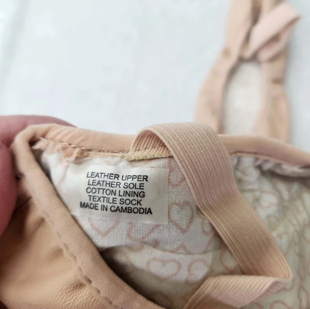 Bloch Ballet Soft Pink Leather Cotton Lining Slippers Size 3D